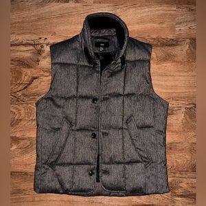 Tweed puffer vest